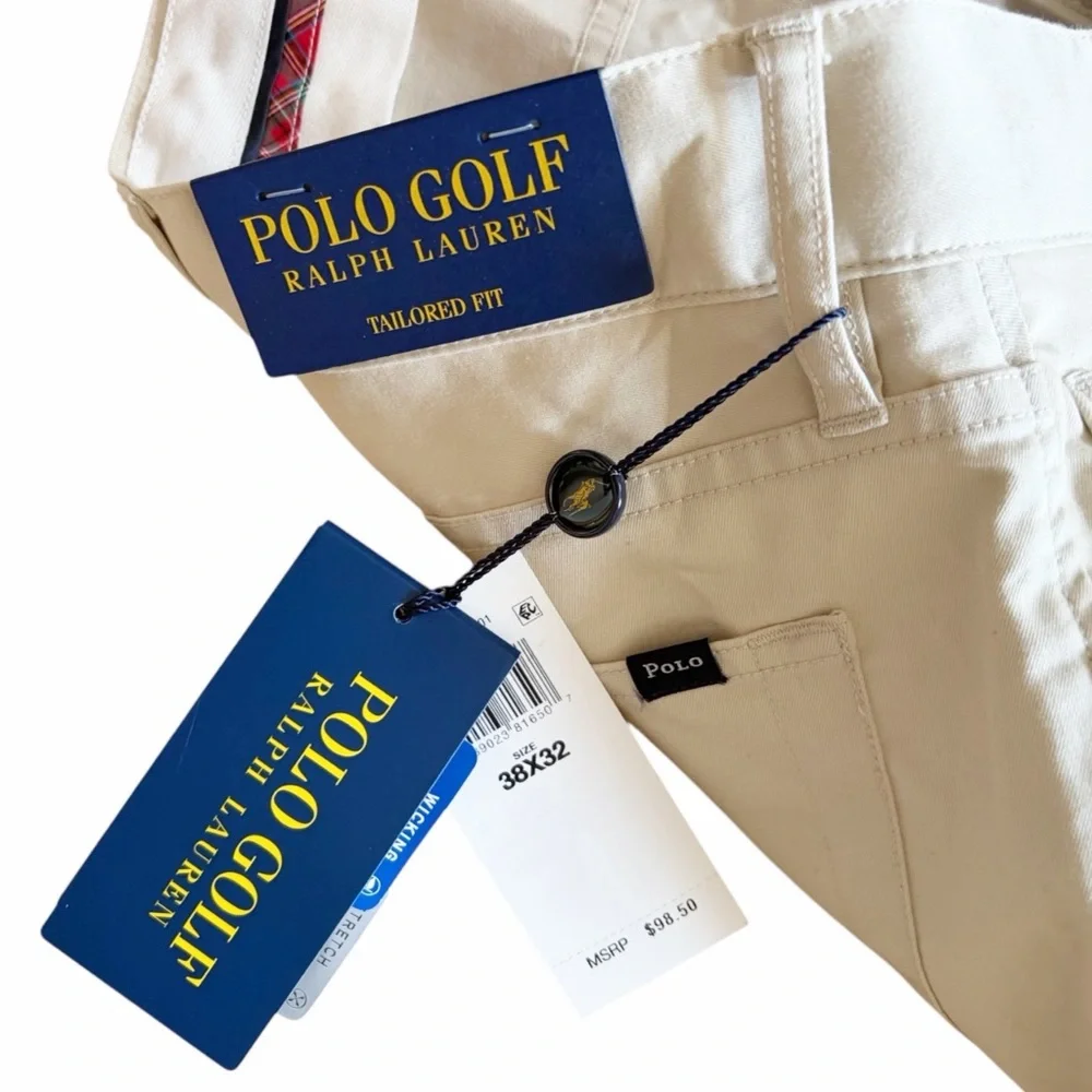 NEW Polo Golf Ralph Lauren Mens 38‎ x 32 Tailored Fit Golf Pants Wicking Chinos